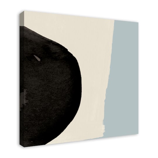 Touch Of Blue Abstract 30" x 30" Canvas Wall Art